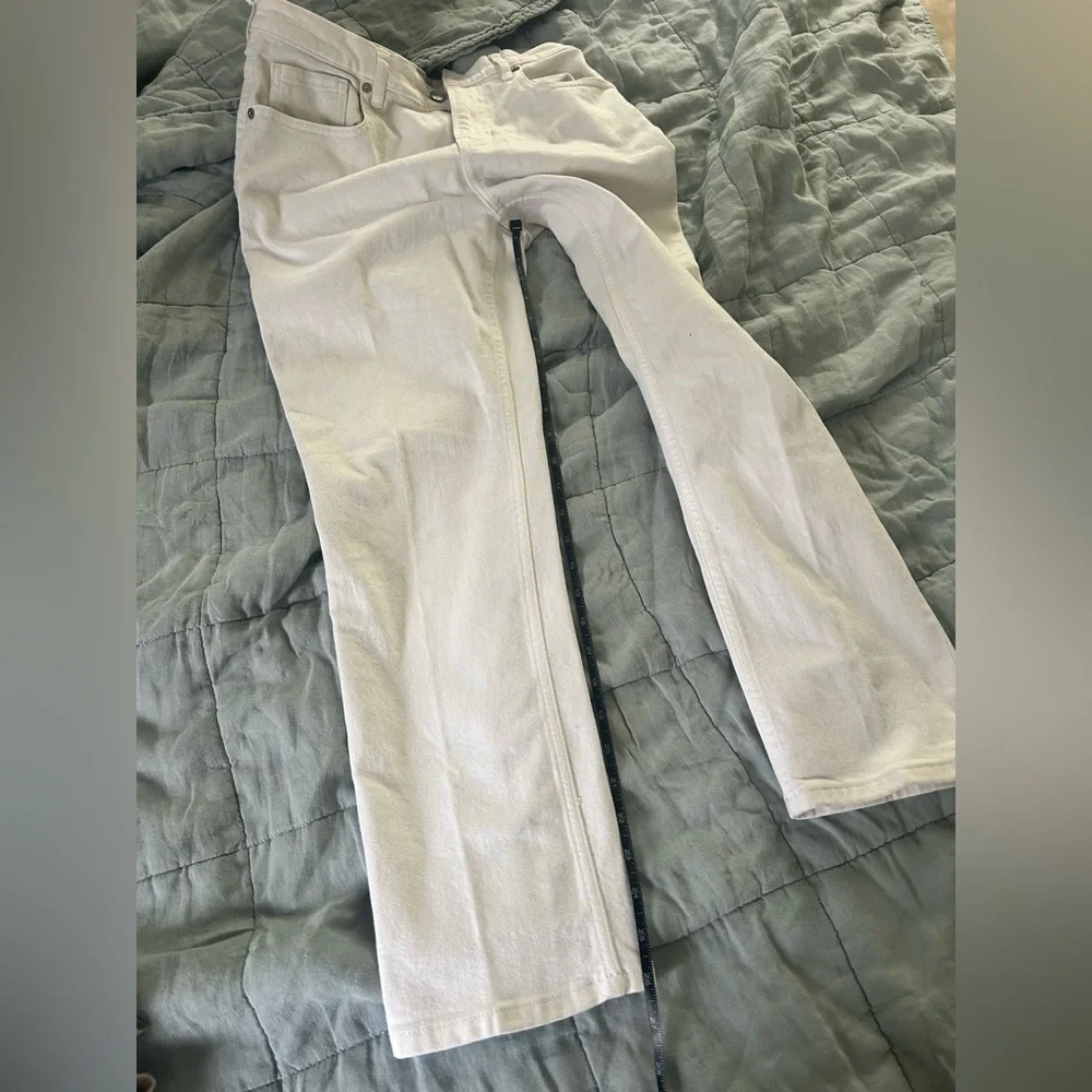 Everlane White High Rise Skinny Jeans Womens Size 29 Cropped Stretch Denim